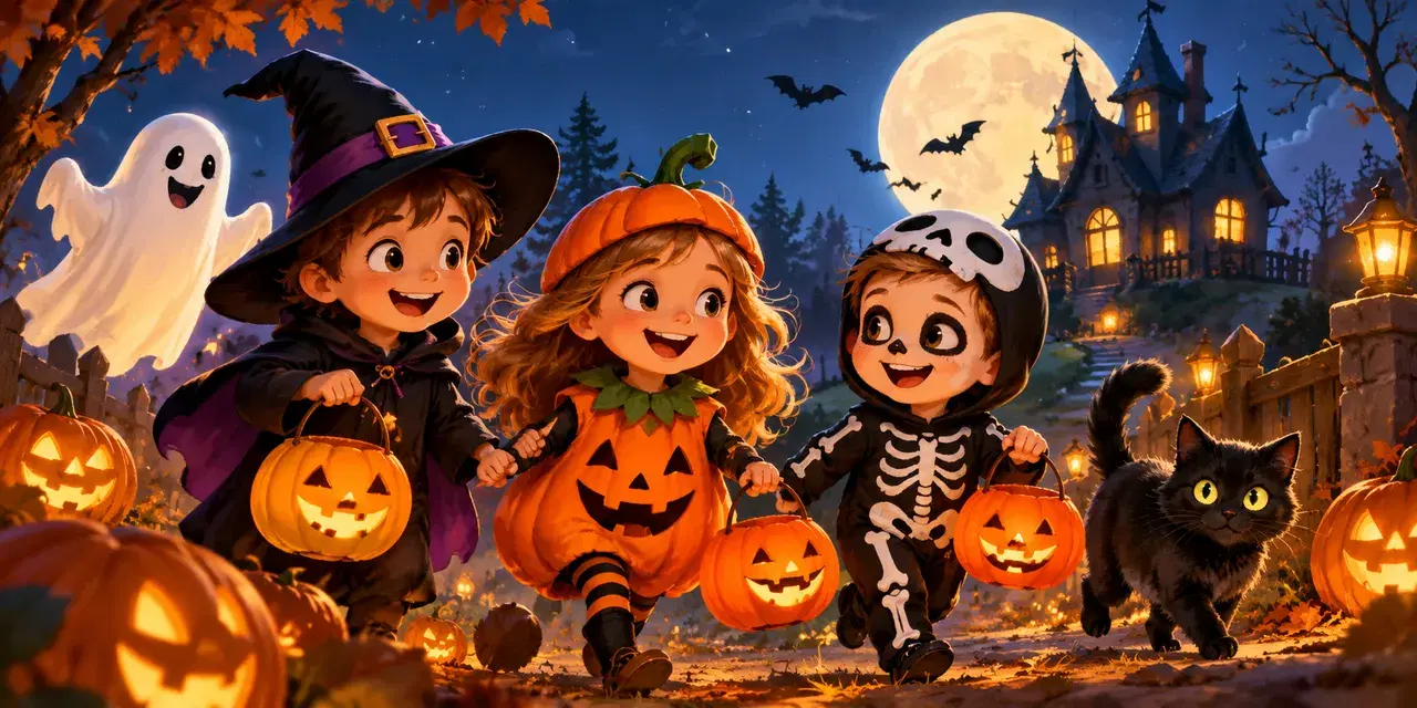 Halloween for barn